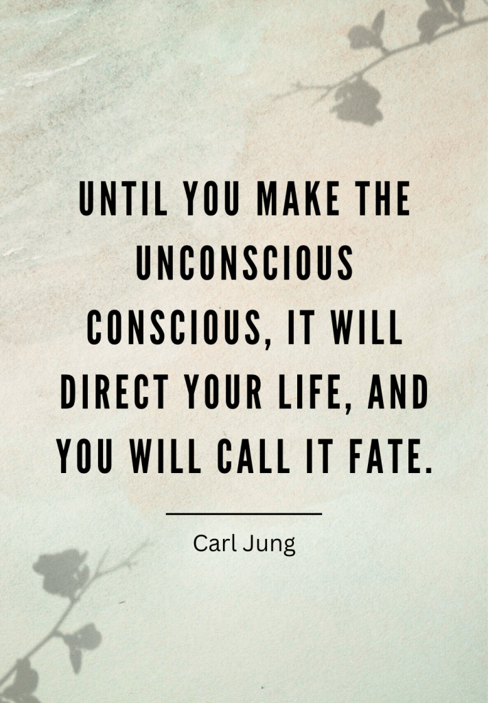 Carl Jung Quote - Until you make the unconscious conscious, it will direct your life, and you will call it fate.