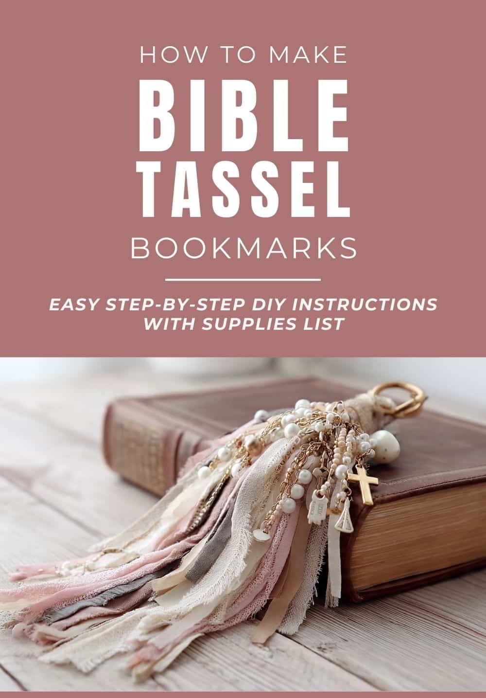 Bible decoration - Bible tassel bookmark Tutorial